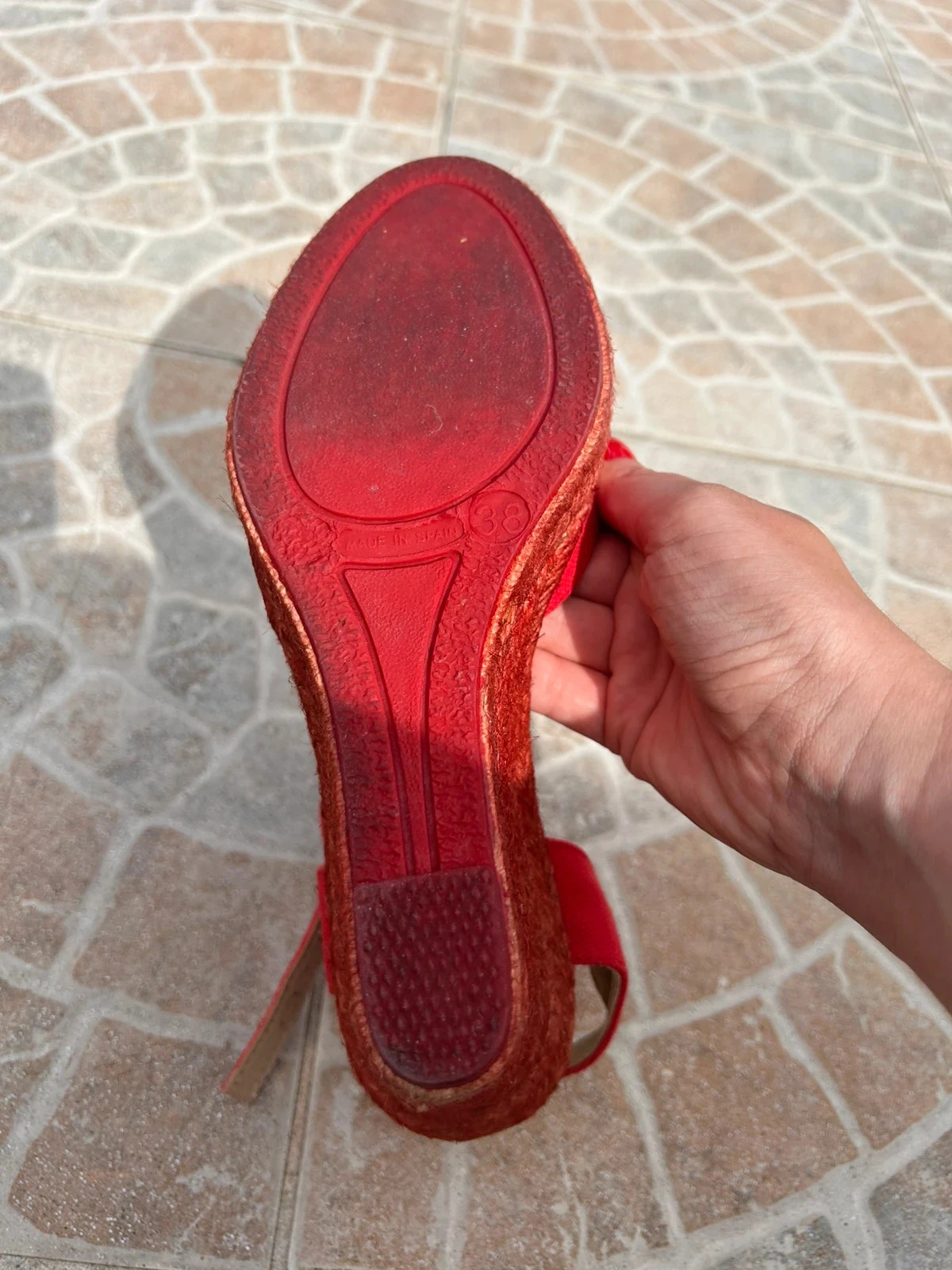 Sapatos com plataforma 38 Dalson vermelho em muito bom estado para mulher – photo 5